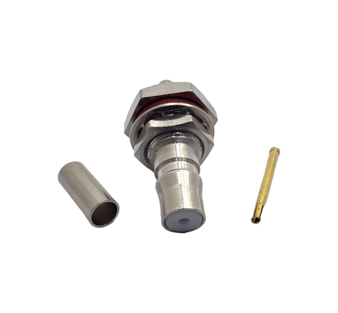 Разъем QMA-Female на кабель RG174 под обжим