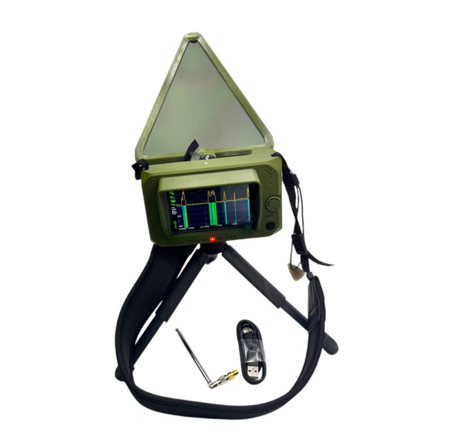 Детектор дронов на базе TinySA Ultra с индикатором Детектор дронов на базе TinySA Ultra с индикатором