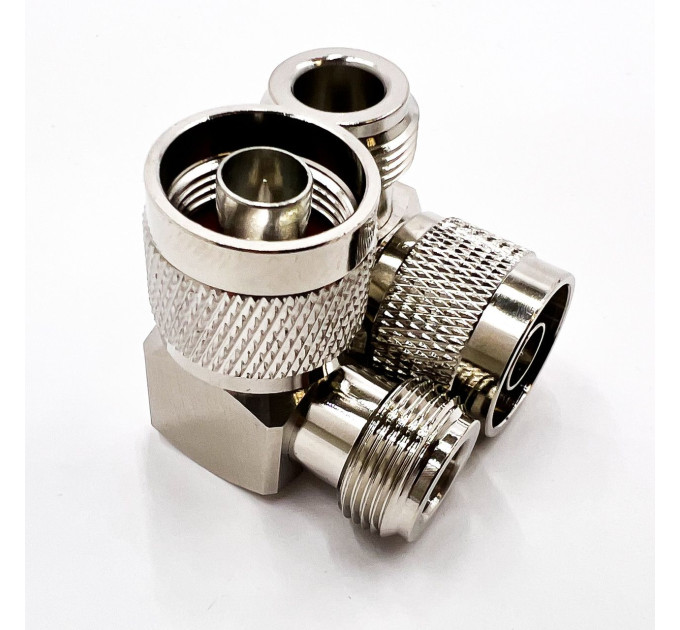 Переходник N-Type-Male - N-Type-Female (коннектор папа - мама) угловой Переходник N-Type-Male - N-Type-Female (коннектор папа - мама) угловой