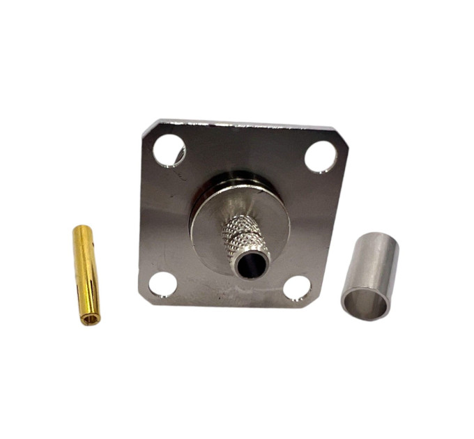 Разъем N-Type-Female мама на кабель RG58 фланцевый