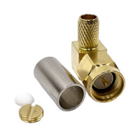 Роз'єм SMA-Male на кабель RG-58 під обтиск, кутовий