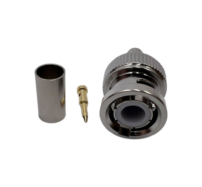 Разъем BNC-Male на кабель RG223 под обжим