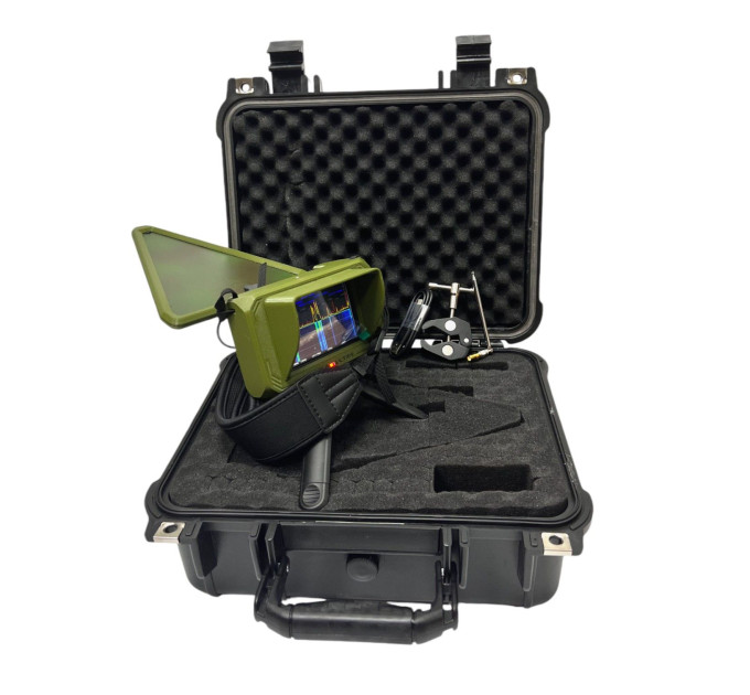 Детектор дронів на базі TinySA Ultra, індикатор + кейс Детектор дронів на базі TinySA Ultra, індикатор + кейс