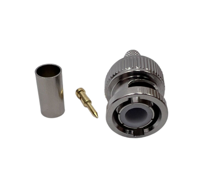 Разъем BNC-Male на кабель RG400 под обжим