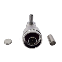 Роз'єм N-Type-Male 90° на кабель RG400 під обтиск Роз'єм N-Type-Male 90° на кабель RG400 під обтиск