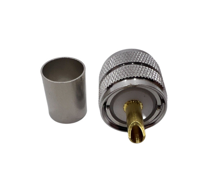 Разъем UHF-Male (PL259) на кабель RG-213 под обжим