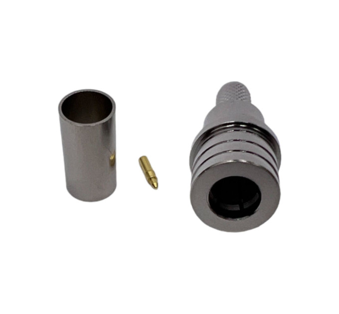 Разъем QMA-Male на кабель RG400 под обжим