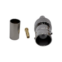 Разъем BNC-Female на кабель RG400 под обжим Разъем BNC-Female на кабель RG400 под обжим