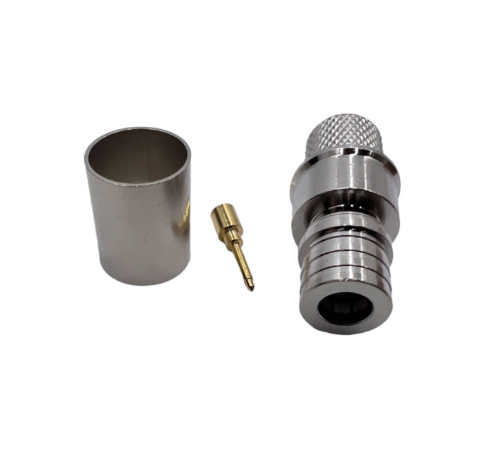 Разъем QMA-Male на кабель RG-213 под обжим