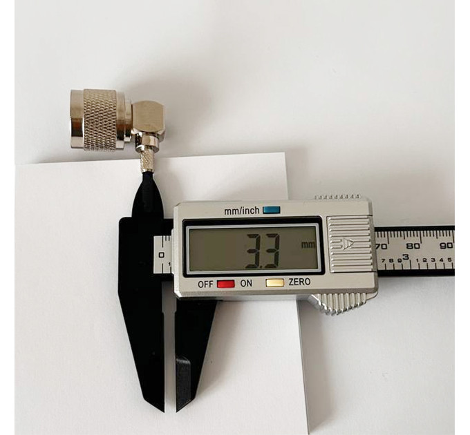 Разъем N-Type Male на кабель RG-58 под обжим, угловой