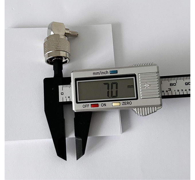 Разъем N-Type Male на кабель RG-58 под обжим, угловой