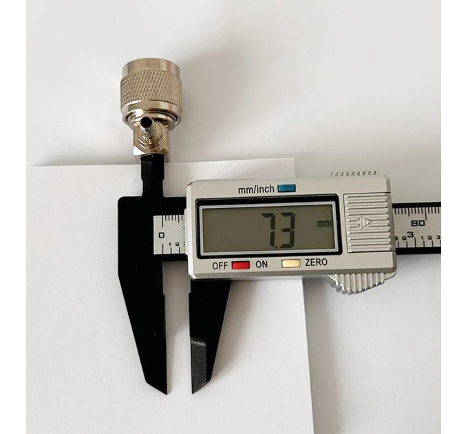 Разъем N-Type Male на кабель RG-58 под обжим, угловой