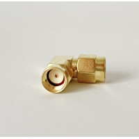 Переходник SMA-Male - RP-SMA-Male (коннектор папа - папа) угловой