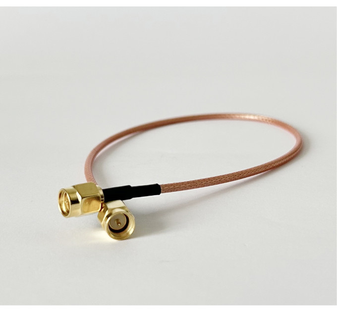 Пигтейл SMA-Male – SMA-Male ВЧ кабель-переходник RG316, длина 30 см.