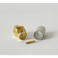 Разъем SMA Female на кабель RG-58 под обжим