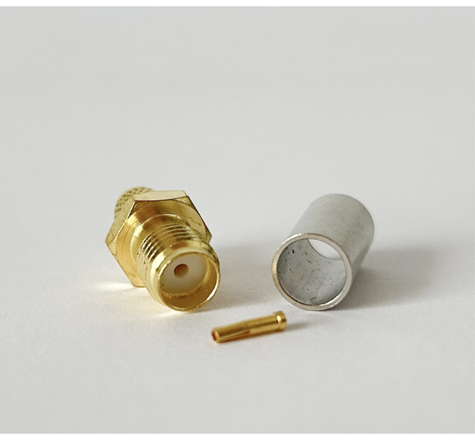 Разъем SMA Female на кабель RG-58 под обжим