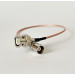 Пигтейл BNC-Male - BNC-Female ВЧ кабель переходник RG316 длинна 30 см