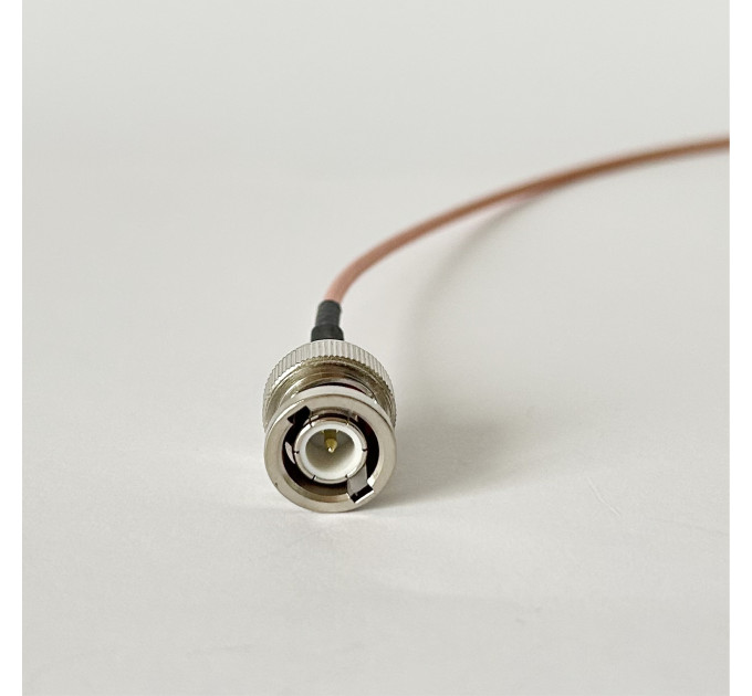 Пигтейл BNC-Male - QMA-Female ВЧ кабель переходник RG316 длина 30 см