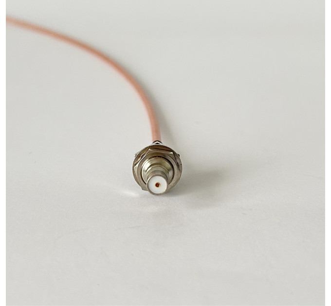 Пигтейл BNC-Male - QMA-Female ВЧ кабель переходник RG316 длина 30 см