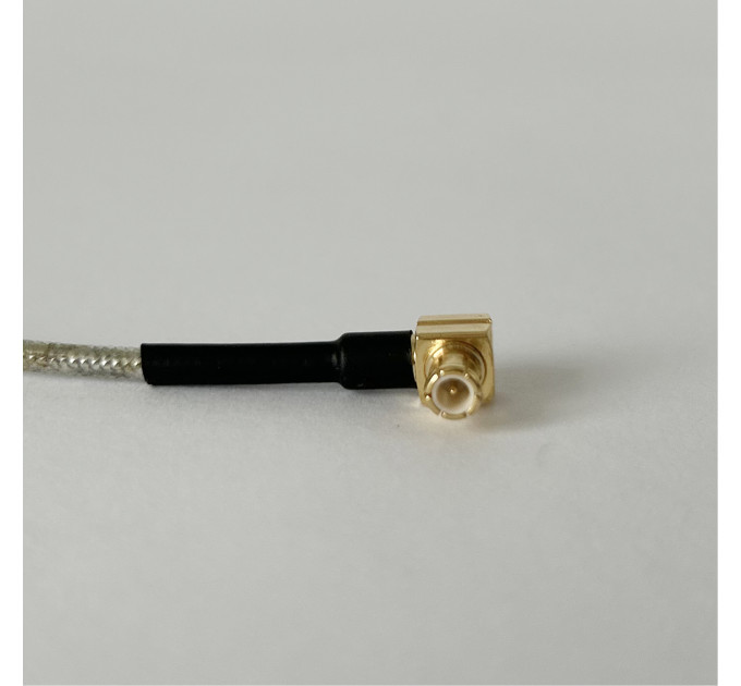 Пигтейл MCX-90 - N-Type-F ВЧ кабель переходник RG405 20 см, угловой