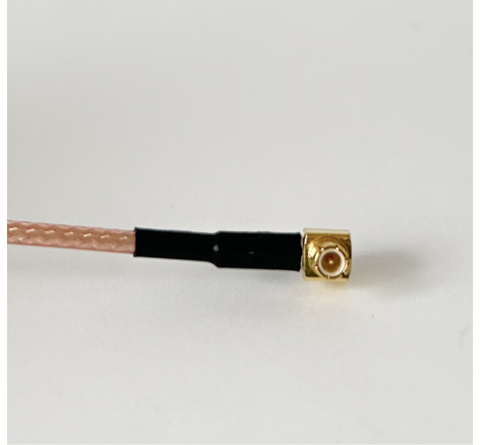 Пигтейл N-Type-Female - MCX-Male-90 ВЧ кабель переходник RG316 10 см, фланцевий