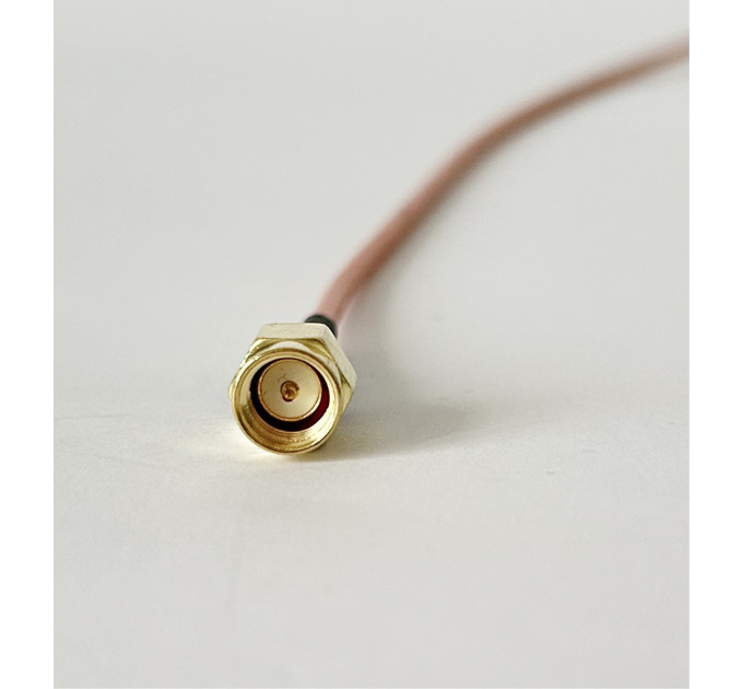 Пигтейл SMA-Male 90° – SMA-Male ВЧ кабель-переходник RG316, длина 30 см, угловой.