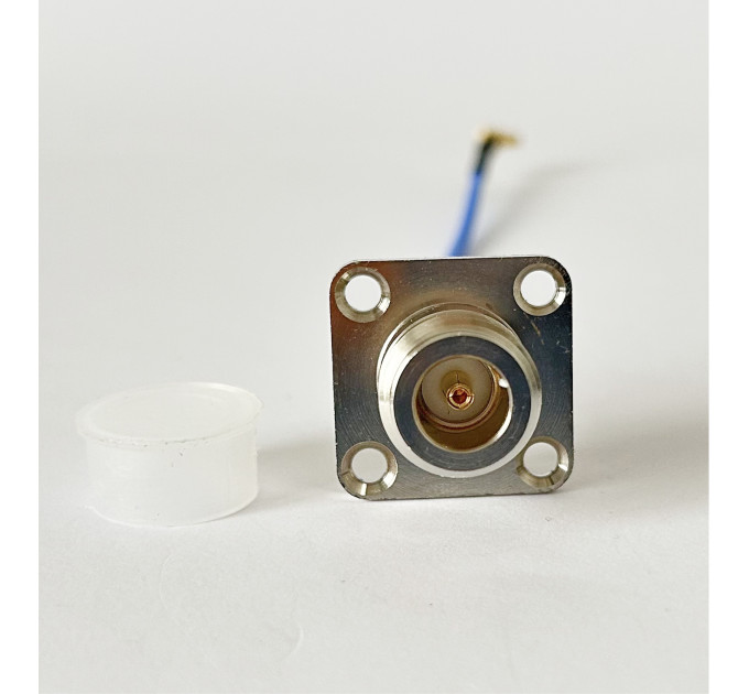 Пигтейл N-Type-Female Фленцевый - MMCX-Male-90 ВЧ кабель переходник ss405 15 см