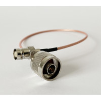 Пигтейл N-Type-Male - BNC-Female ВЧ кабель переходник RG316 длинна 30 см