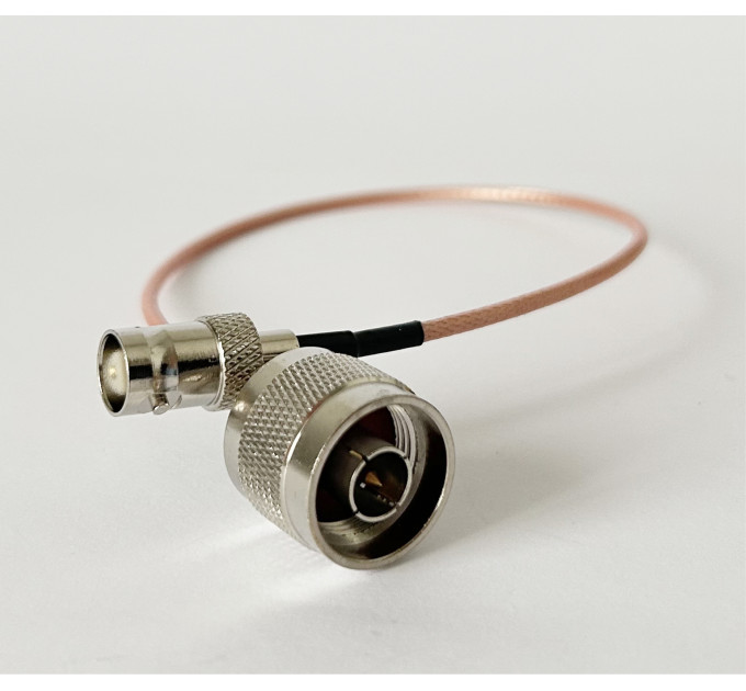 Пигтейл N-Type-Male - BNC-Female ВЧ кабель переходник RG316 длинна 30 см