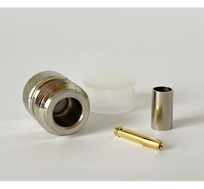 Разъем N-Type Female на кабель RG-58 под обжим