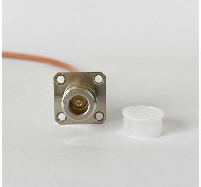 Пигтейл SMA Male - N-Type-Female Flange ВЧ кабель переходник RG400 длинна 30 см