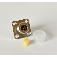 Переходник N-Type-Female - SMA-Female (коннектор мама - мама) фланцевый