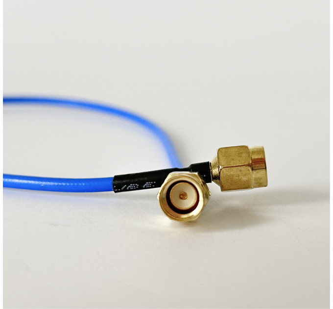 Пигтейл SMA-Male - SMA-Male ВЧ кабель переходник RG-405 (Semi-Rigid) 30 см