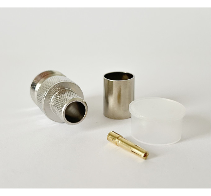 Разъем N-Type-Female на кабель RG-8/LMR400 под обжим