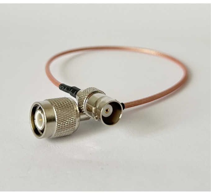 Пигтейл TNC-Male - BNC-Female ВЧ кабель переходник RG316 длинна 30 см