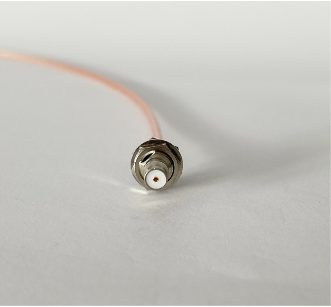 Пигтейл UHF-Male - QMA-Female ВЧ кабель переходник RG316 длинна 30 см