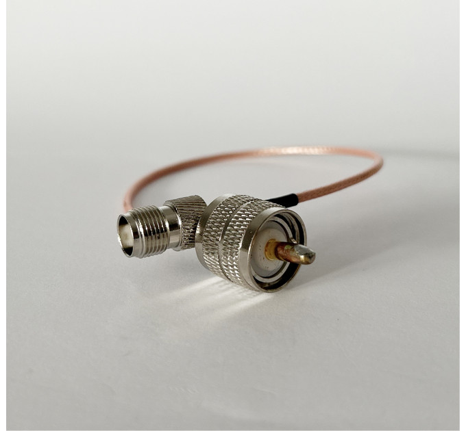 Пигтейл UHF-Male - TNC-Female ВЧ кабель переходник RG316 длинна 30 см