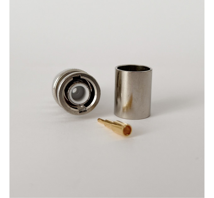 Разъем BNC-Male на кабель RG-213 под обжим