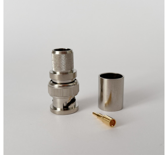 Разъем BNC-Male на кабель RG-213 под обжим