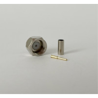 Разъем F-Male на кабель RG174 под обжим