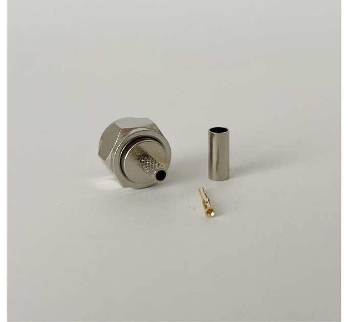 Разъем F-Male на кабель RG174 под обжим