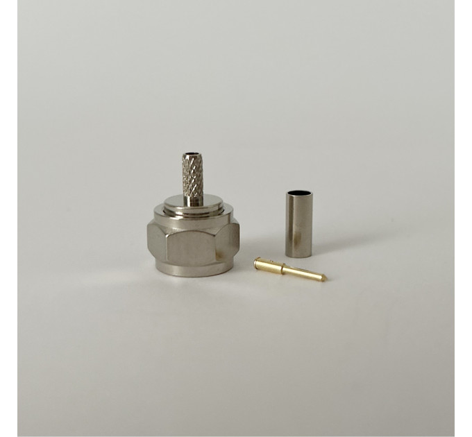 Разъем F-Male на кабель RG174 под обжим