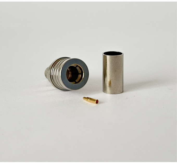 Разъем QMA-Male на кабель RG-58 под обжим