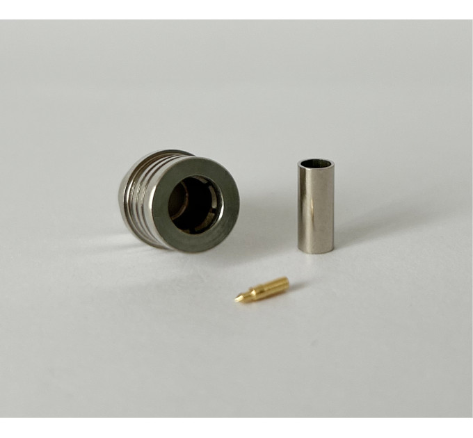 Разъем QMA-Male на кабель RG316 под обжим