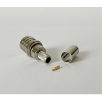 Разъем QMA-Male на кабель RG400 под обжим