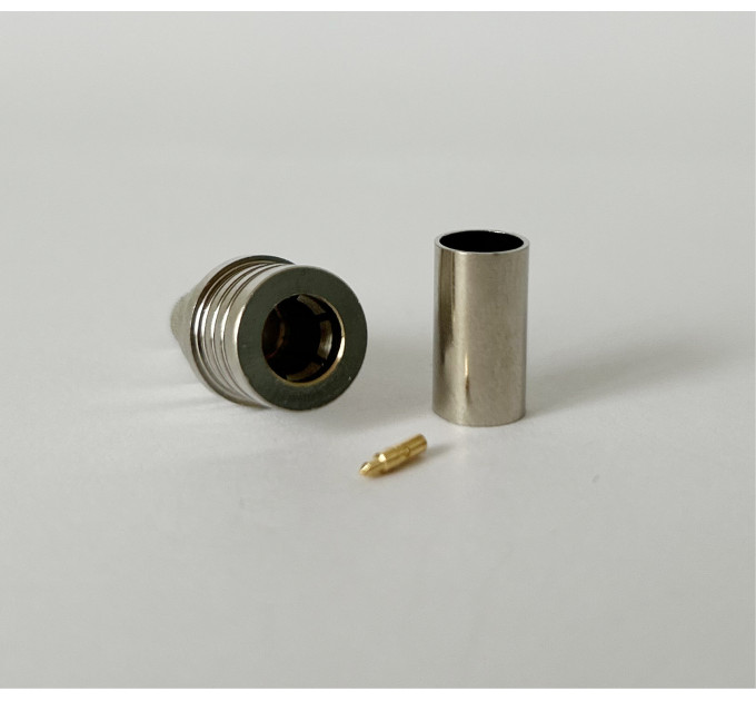 Разъем QMA-Male на кабель RG400 под обжим