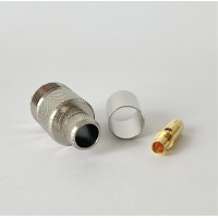 Разъем UHF-female (SO239) на кабель RG-213 под обжим