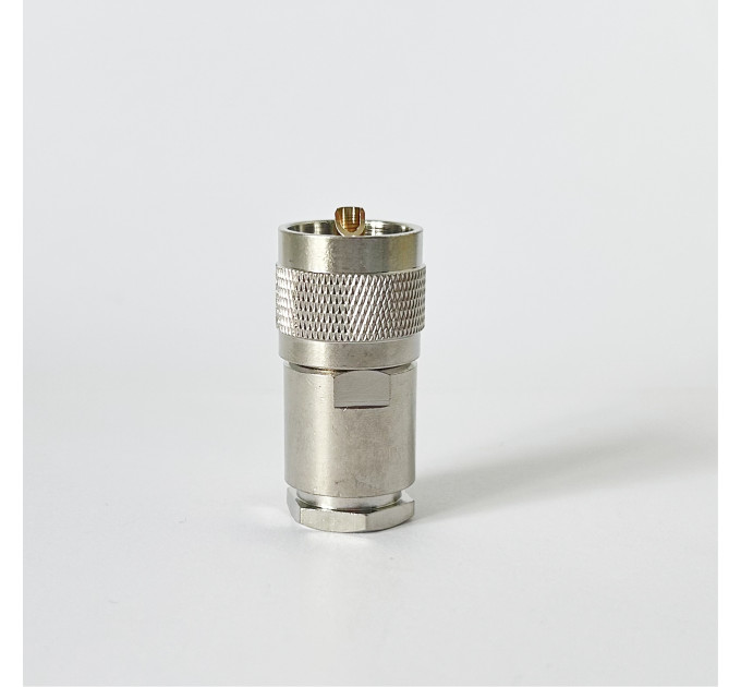 Разъем UHF-Male на кабель RG-8/LMR400 под пайку