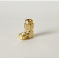 Переходник RP-SMA-Male - SMA-Female (коннектор папа - мама) угловой