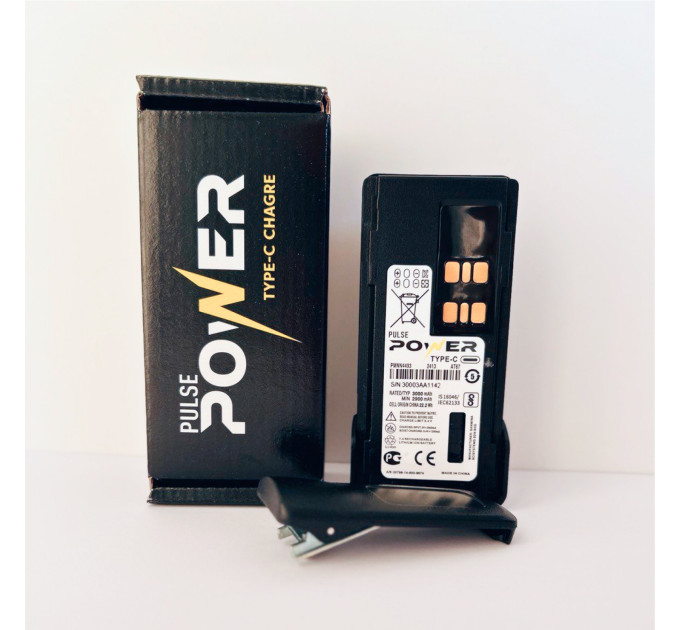 Акумулятор 3000 mAh з роз'ємом Type-C для рації Motorola DP2400, DP2600, DP4800, DP4600, DP4400